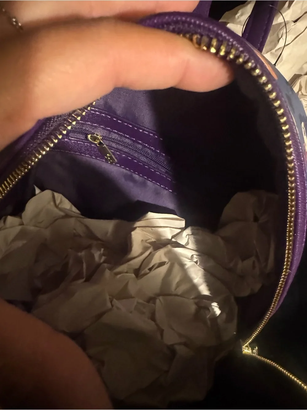 Loungefly Purple Hocus Pocus Character Mini Backpack